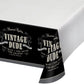 Vintage Dude Plastic Table Cover - 54" x 102"