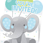 Enchanting Elephants Boy Invitations - 8ct