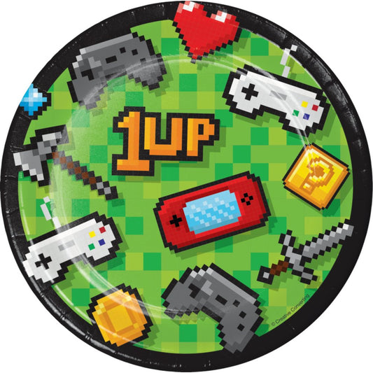 Gaming Party Video Game Party Dessert Plates - 8ct