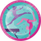 Gymnastics Party 9" Paper Plates - 8ct