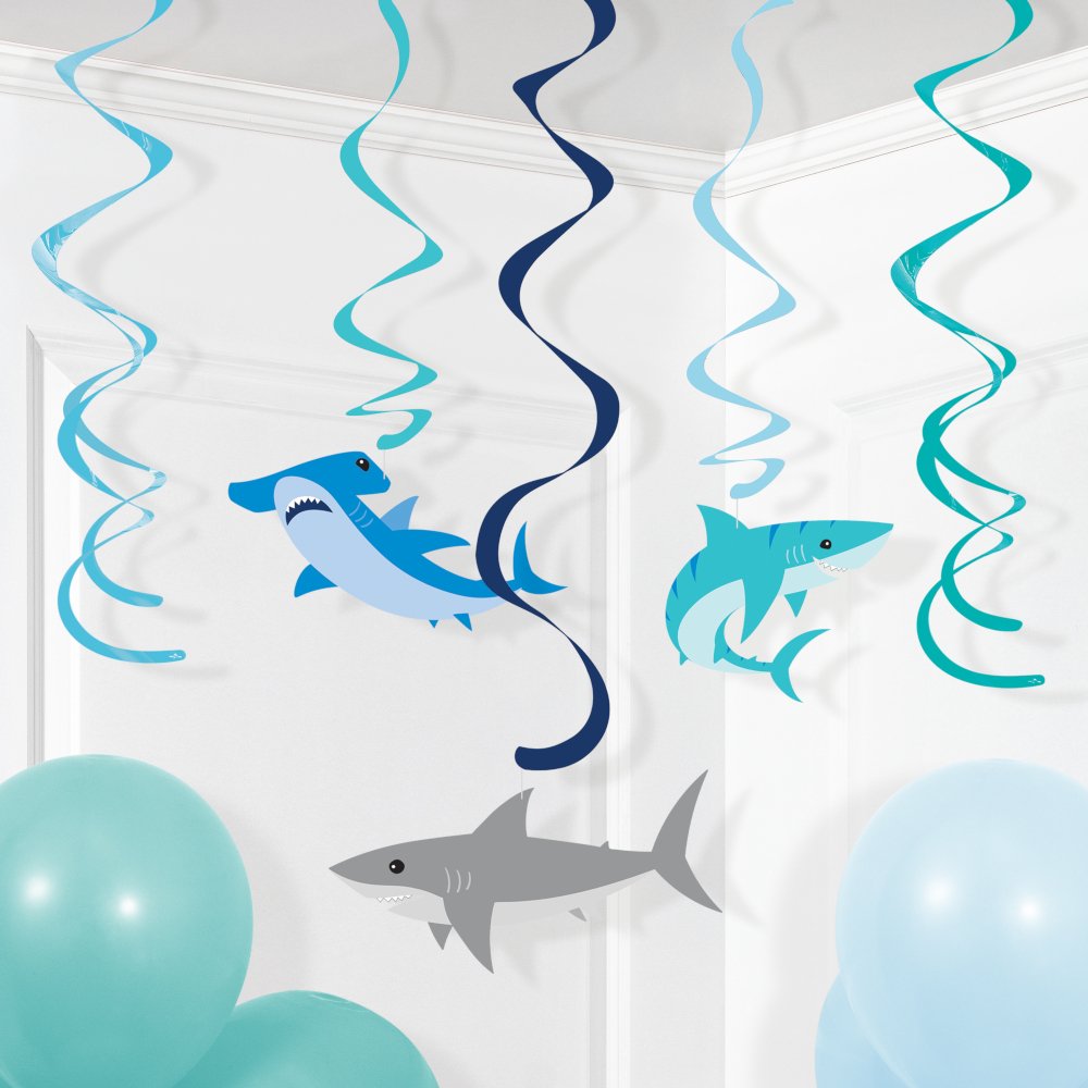 Shark Party Dizzy Danglers - 5ct