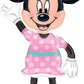 Minnie Mouse 54" Tall Airwalkers Mylar/Foil Balloon