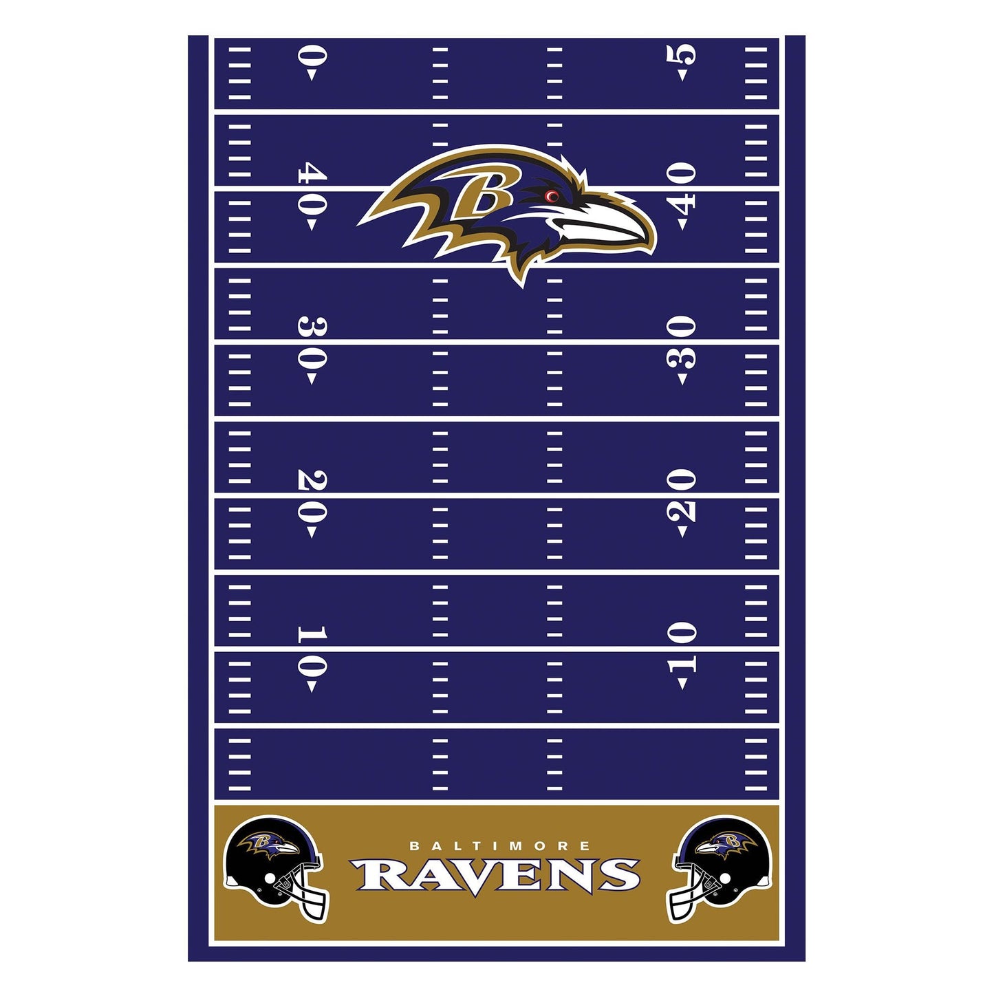 Baltimore Ravens Plastic Table Cover - 54" x 96"