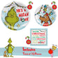 Dr. Seuss The Grinch Christmas Party Supplies Bundle with The Grinch Paper Plates, "Max" Dessert Plates, and Napkins - Serves 8  - FREE SHIPPING