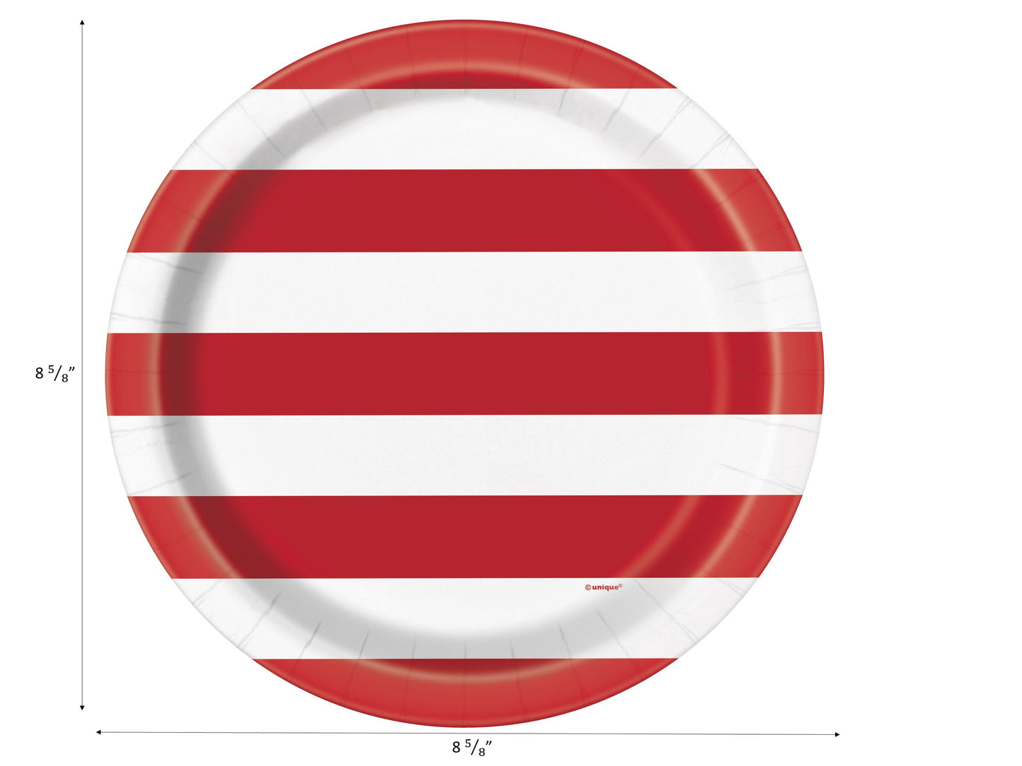 Stars & Stripes Patriotic 9" Paper Plates - 8ct