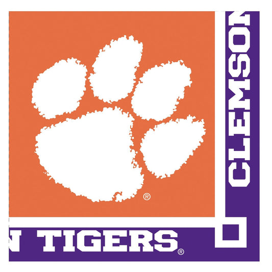 Clemson Tigers Beverage Napkins - 20ct