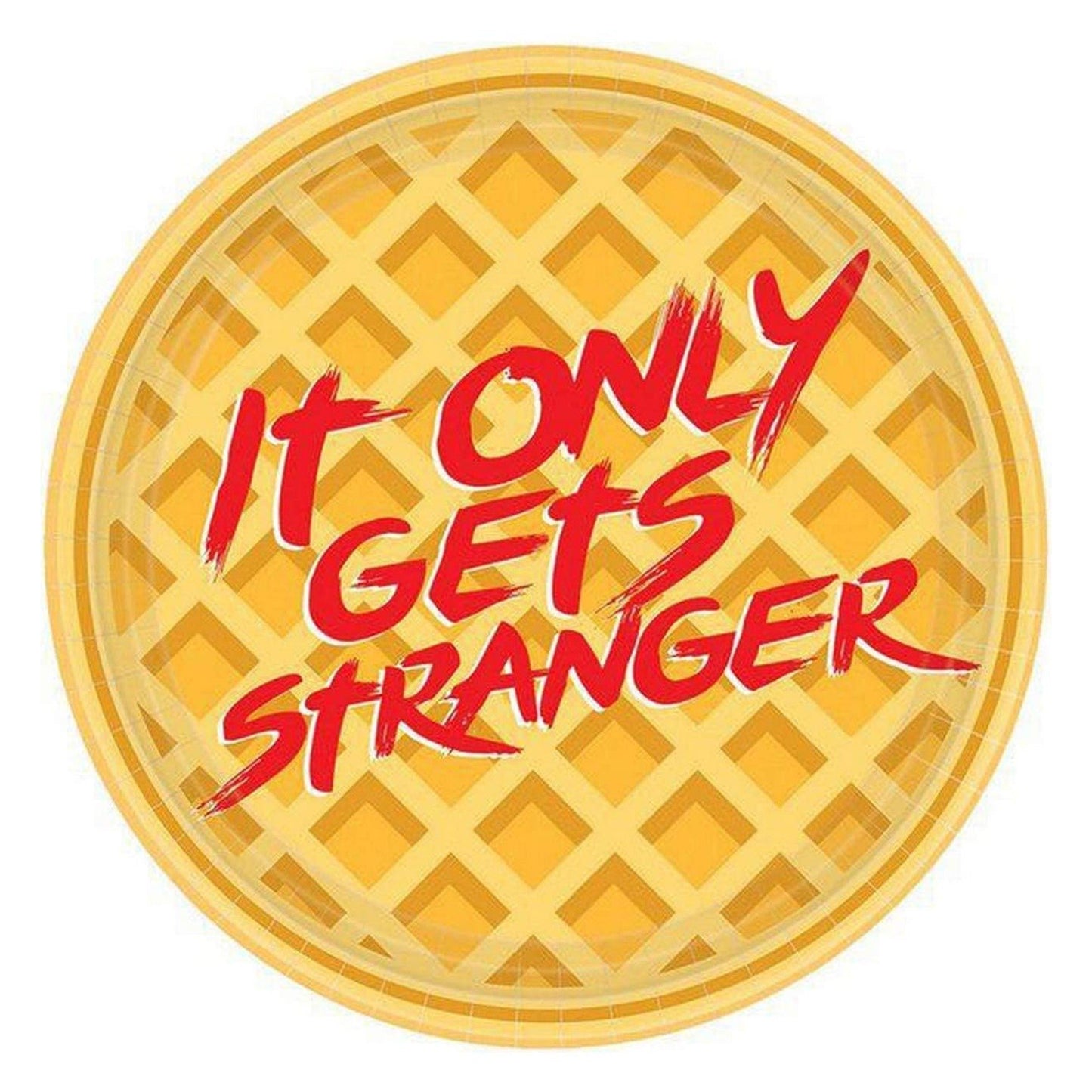 Stranger Things 7" Round Waffle Plates