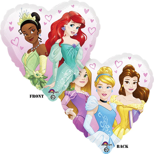 Disney Princess Dream Big Heart Theme Foil / Mylar Balloon - 18"