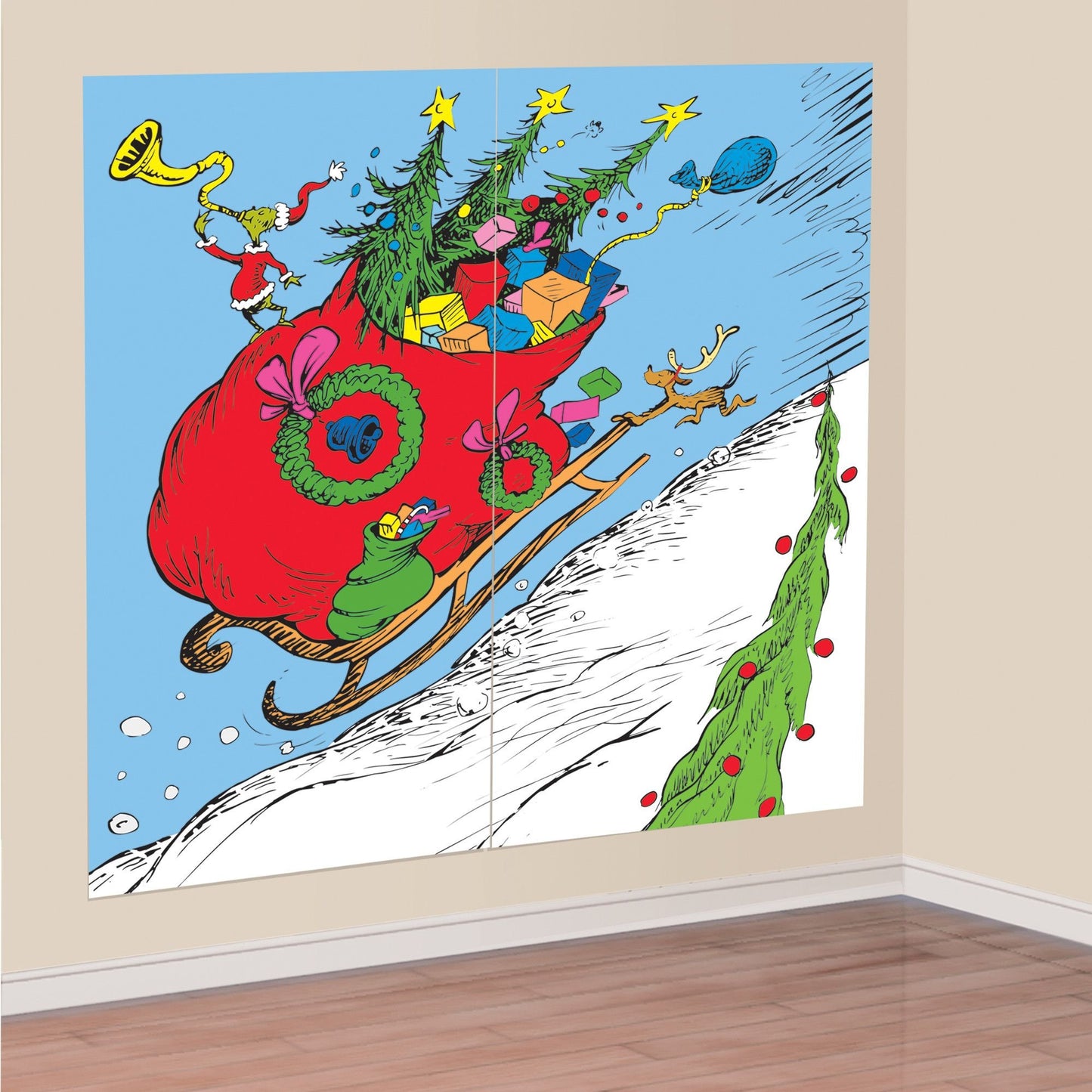 Traditional Grinch Scene Setters® - 65" x 65"