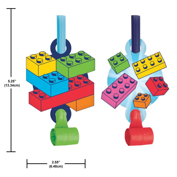 Block Bash Building Block Party Blowouts - 8ct