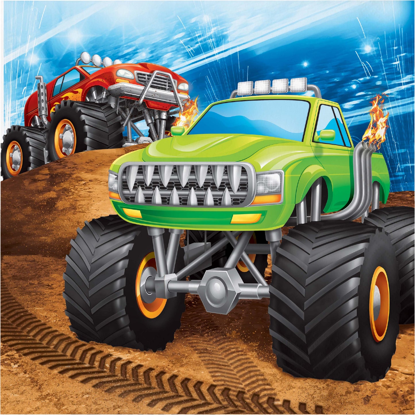 Monster Truck Rally Monster Truck Napkins - 16ct