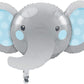 Enchanting Elephants Boy Mylar Shaped Balloon - 35" x 21"