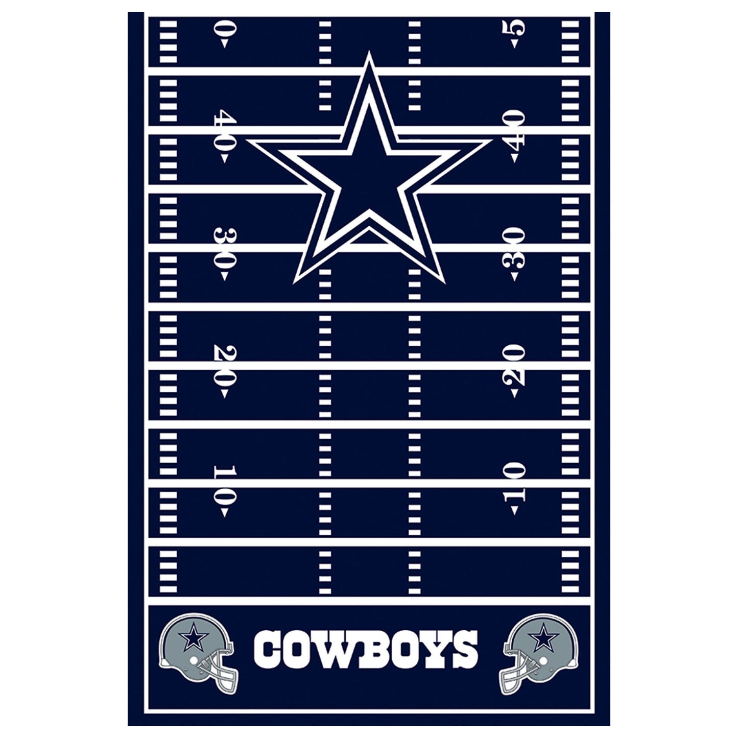 Dallas Cowboys Plastic Table Cover - 54" x 96"