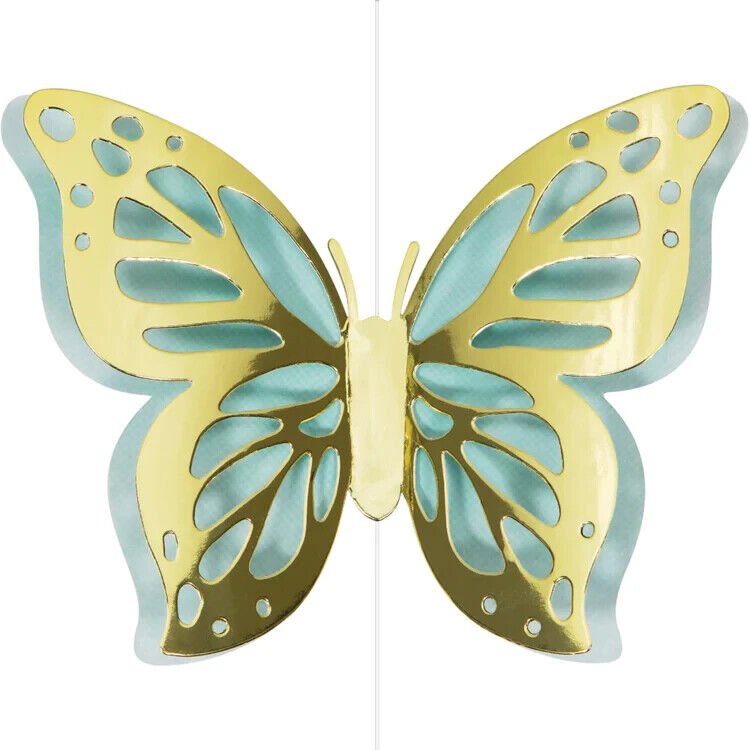 Butterfly Shimmer Hanging Decorations - 3ct