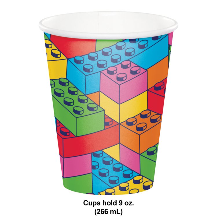 Block Bash Building Block Party Hot/Cold Cup 9oz. - 8ct