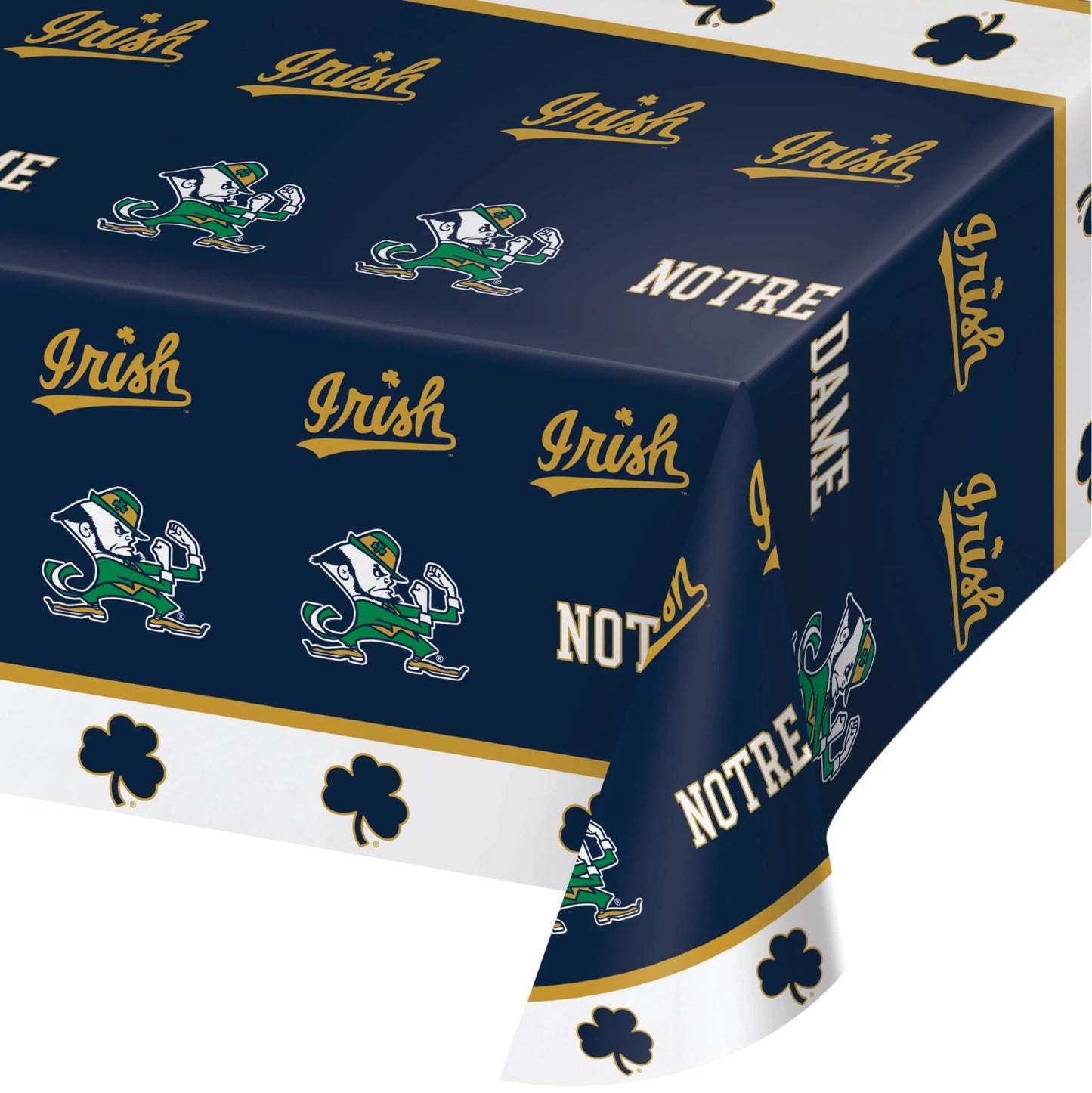 University of Notre Dame Fighting Irish Plastic Table Cover - 54" x 108"