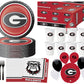 University of Georgia Party Supplies Bundle | UGA Plates | UGA Napkins | UGA Cups | UGA Table Cover | UGA Balloons