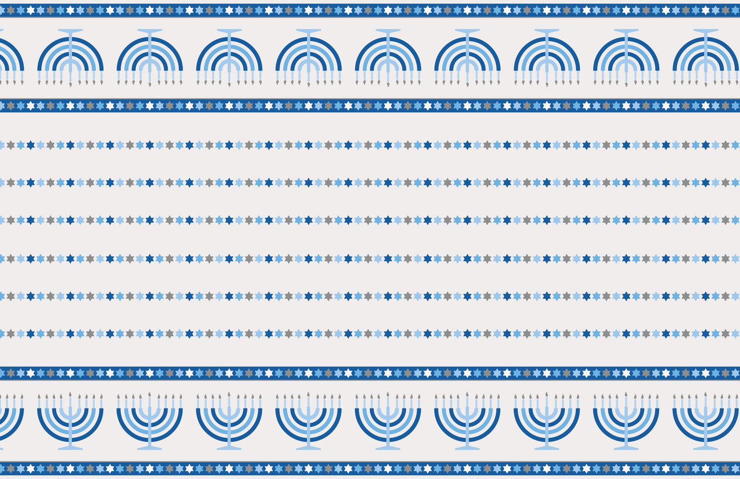 Starry Hanukkah Rectangular Plastic Table Cover - 54" x 84"