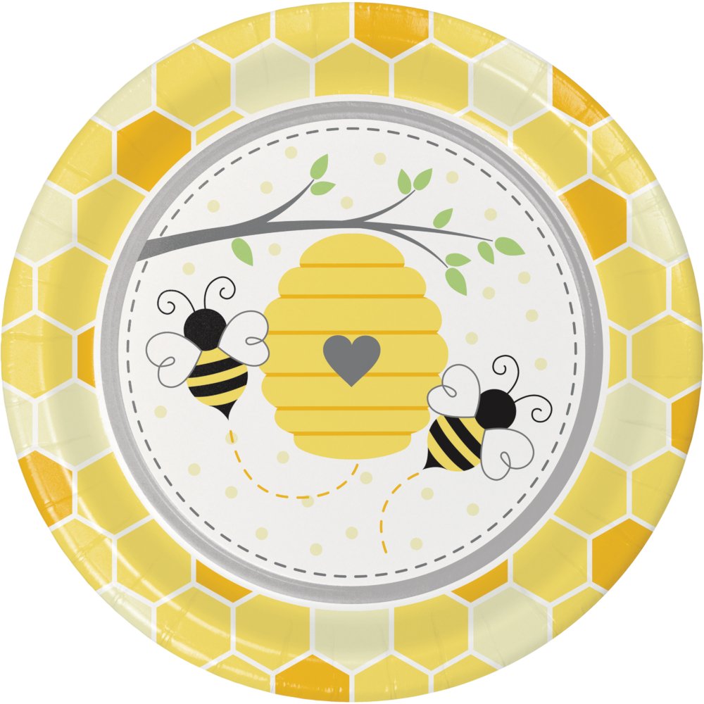 Bumblebee Baby Bumblebee Baby Shower Paper Plates - 8ct