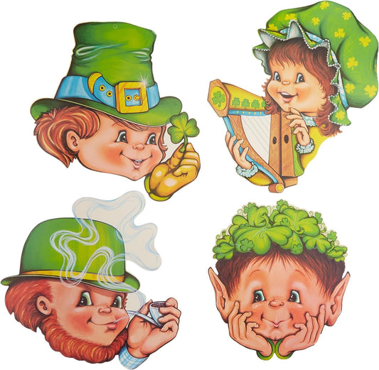 Multicolored Leprechaun St. Patrick's Day Cutouts - 4ct