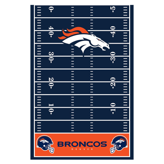 Denver Broncos Plastic Table Cover - 54" x 96"