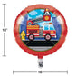 Flaming Fire Truck Fire Truck Mylar Balloon - 1ct