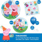 Peppa Pig Birthday Party Supplies Bundle | Peppa Pig Party Tableware | Peppa Pig Decorations | Peppa Pig Balloons