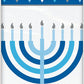 Starry Hanukkah Rectangular Plastic Table Cover - 54" x 84"