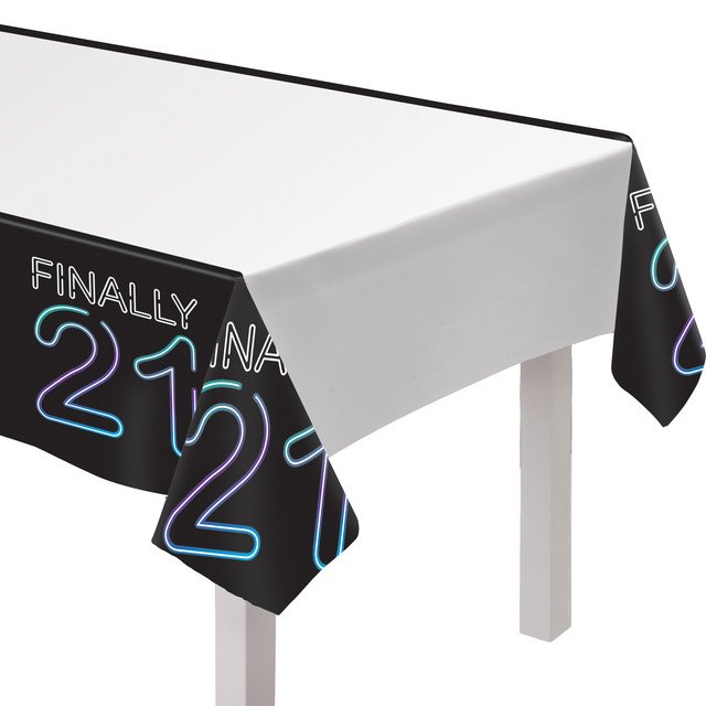 Finally 21 Plastic Table Cover - 54" x 96"