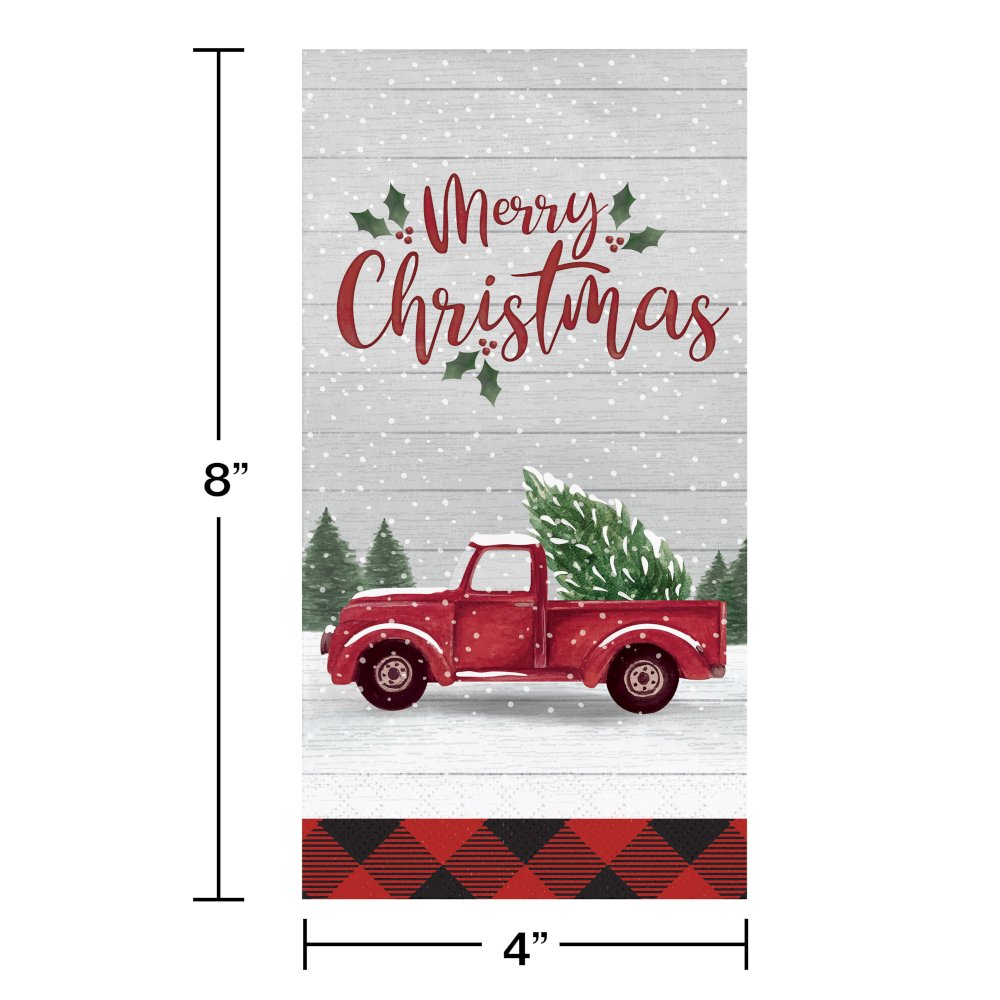 Farmhouse Christmas Guest Towels - 16ct