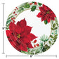 Posh Poinsettia Dinner Plates - 8ct