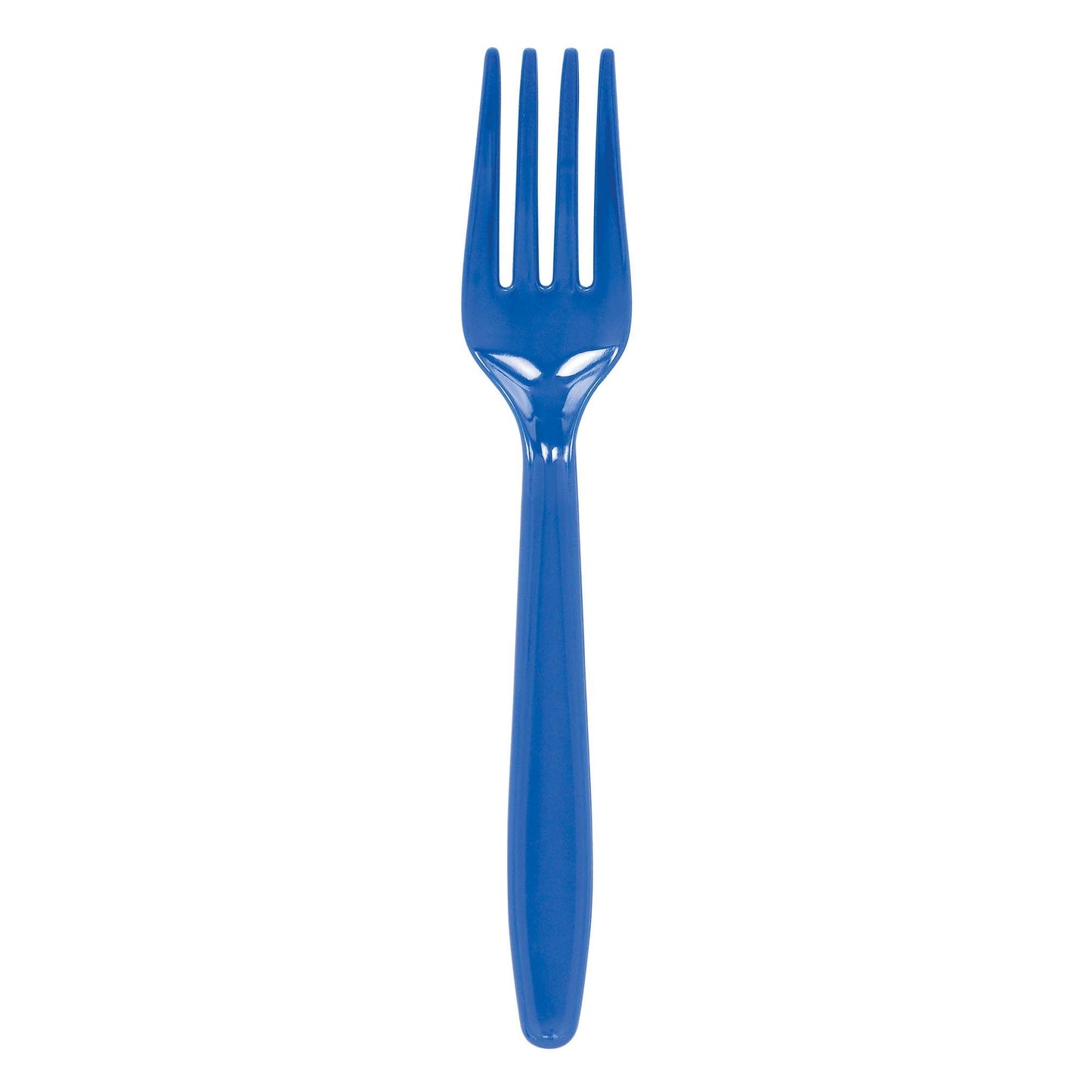 Bright Royal Blue Plastic Forks - 20ct