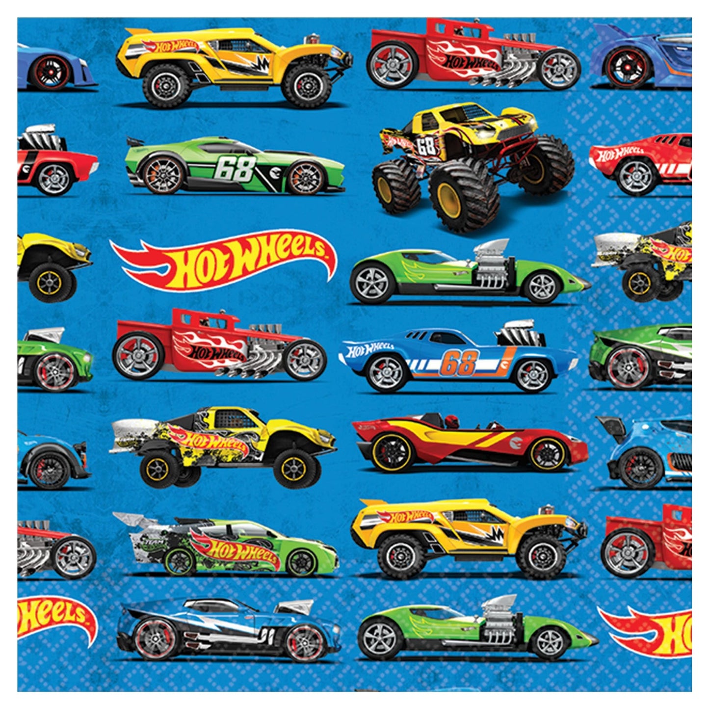 Hot Wheels Beverage Napkins - 16ct