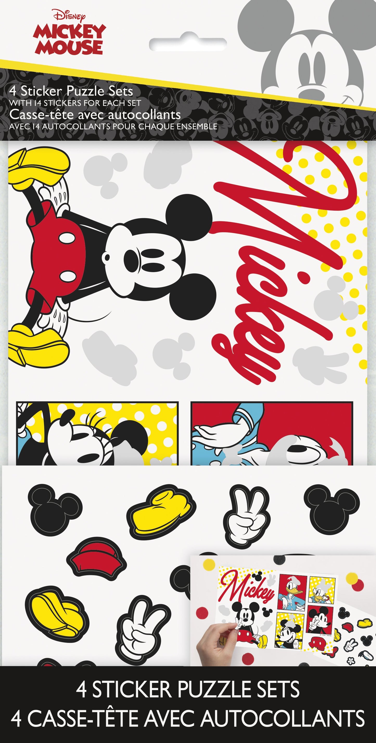 Mickey Mouse Activity Cards with Stickers  - 4ct