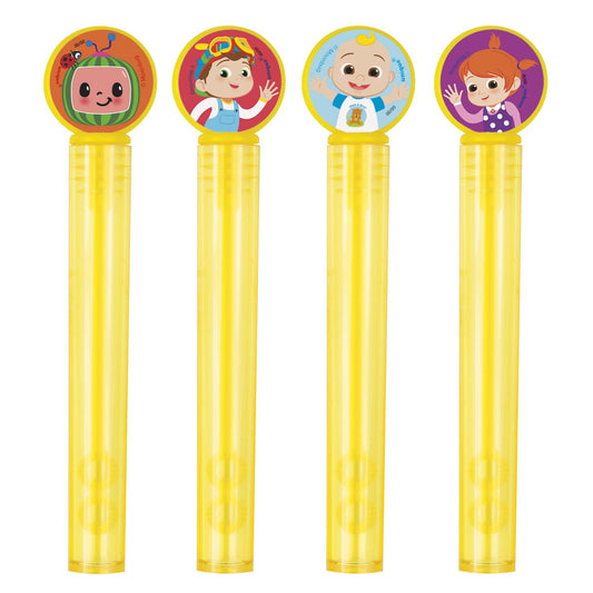 Cocomelon Bubble Tubes & Wands - 4ct