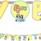 Bluey Age Letter Banner - 10" x 10 1/2'
