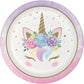 Unicorn Baby Paper Plates 9" - 8 Pack