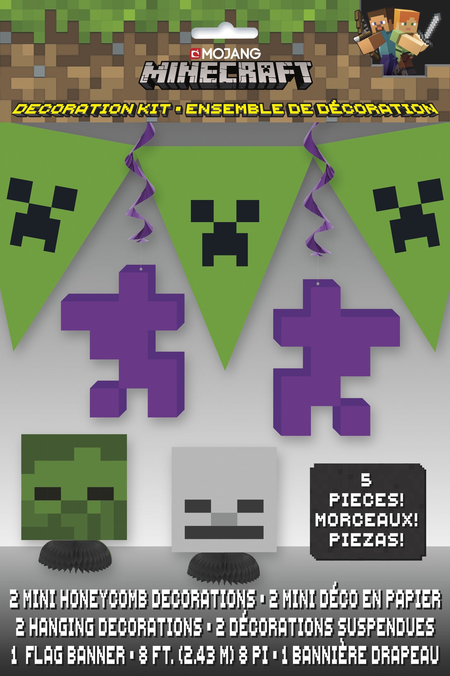 Minecraft  Party Decoration Kit - 5pcs