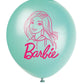 Barbie Assorted Colors 12" Latex Balloons - 8ct