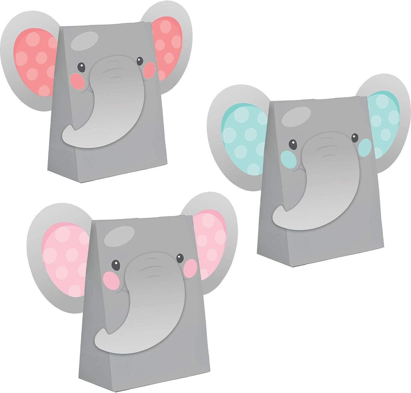 Enchanting Elephants Girl Paper Treat Bags - 8ct