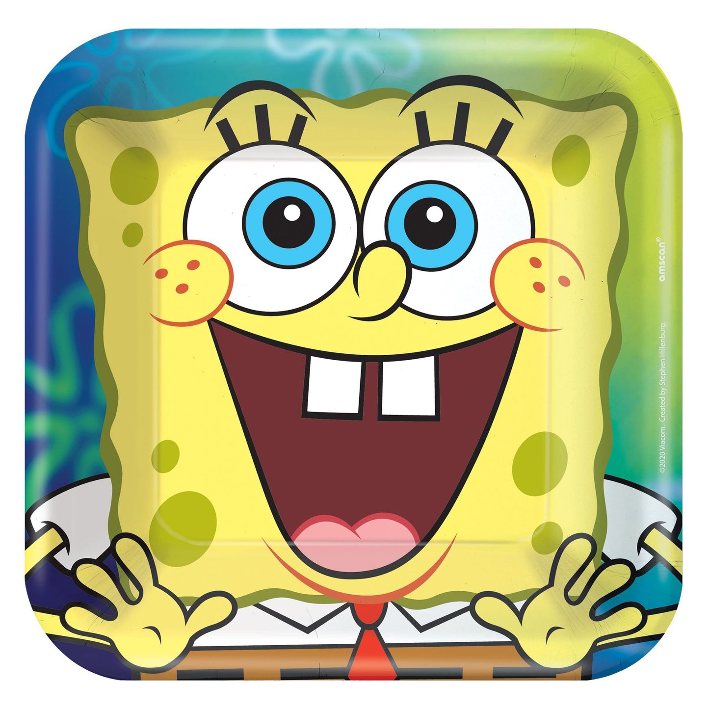 Spongebob Squarepants 7" Square Paper Plates - 8ct