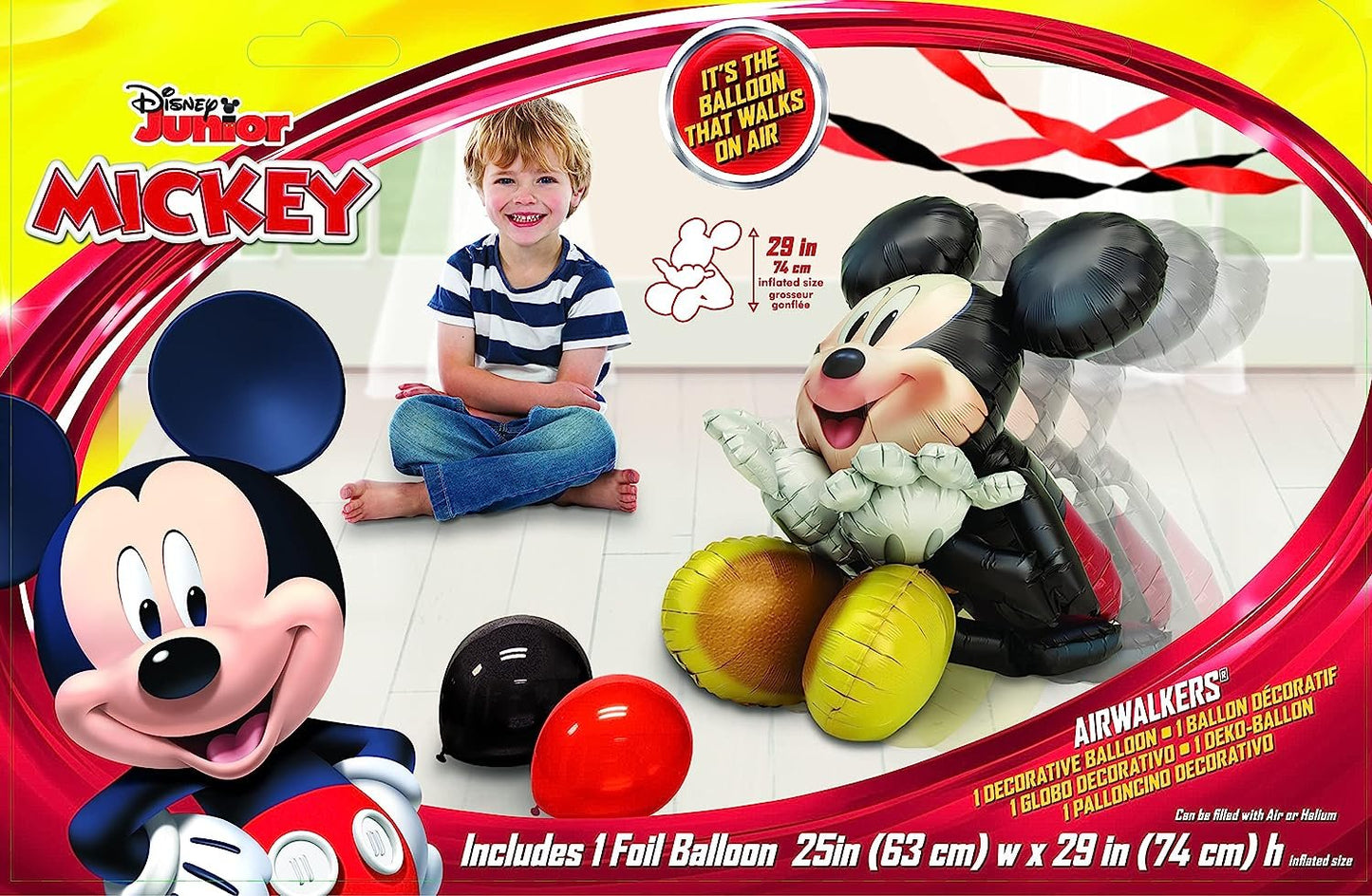 Mickey Mouse 29 Inch Airwalkers Foil Balloon