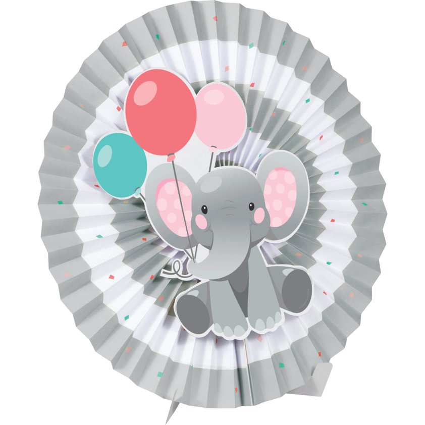 Enchanting Elephants Girl Centerpiece Decoration