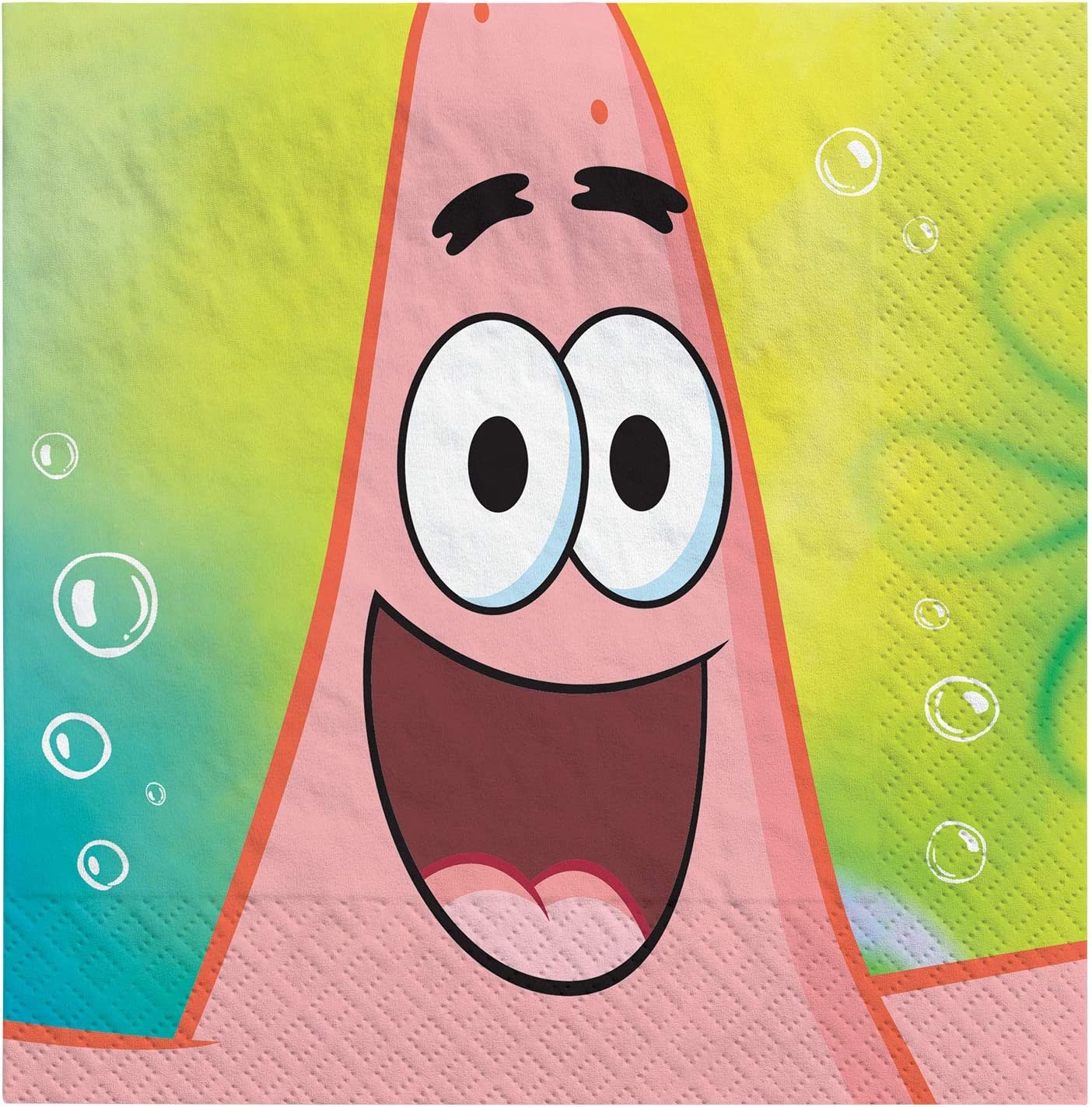 Spongebob Patrick Star and Squidward Luncheon Napkins - 16ct