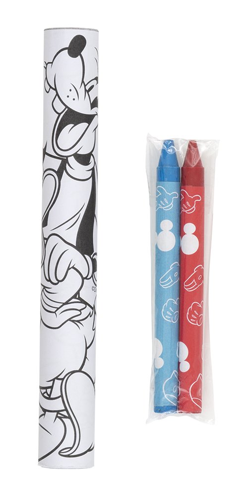 Disney Mickey Mouse Paper Coloring Rolls & Crayons  - 3ct