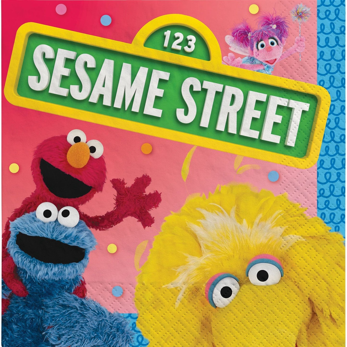 Everyday Sesame Street Beverage Napkins - 16ct