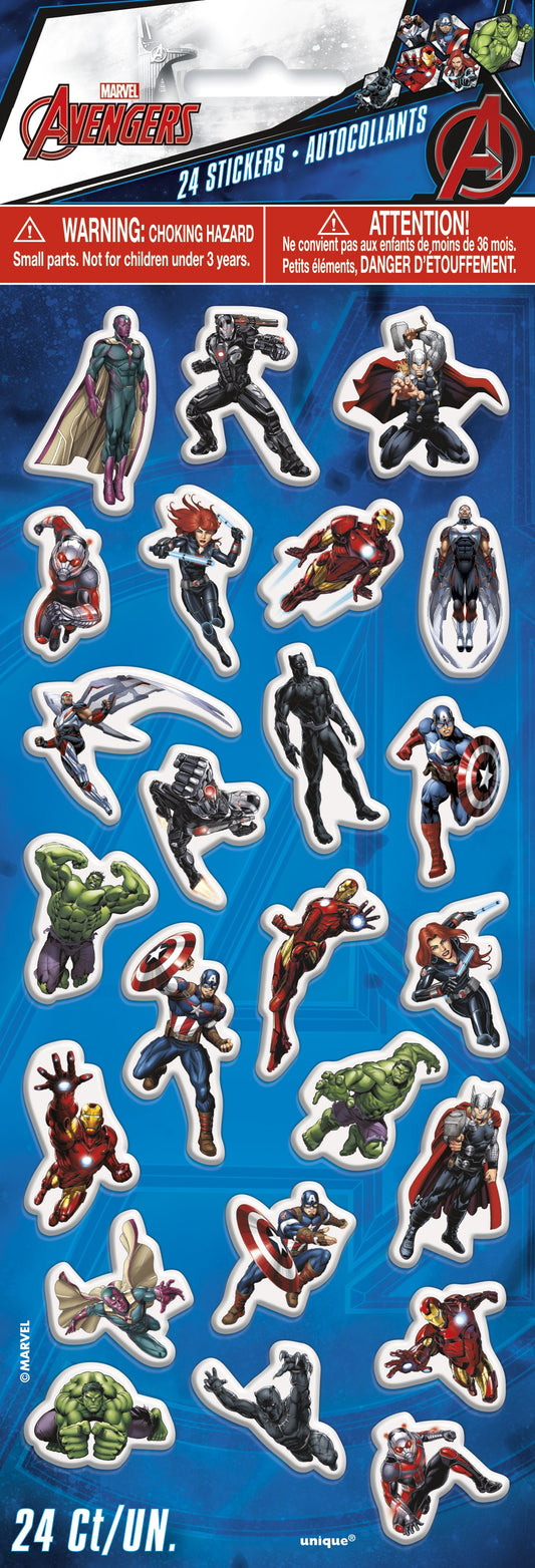 Marvel Avengers Super Hero Puffy Sticker Sheet