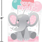 Enchanting Elephants Girl Invitations - 8ct