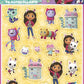 Gabby's Dollhouse Sticker Sheets - 4ct