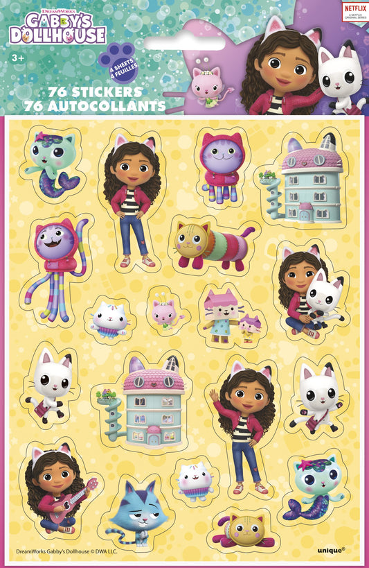 Gabby's Dollhouse Sticker Sheets - 4ct